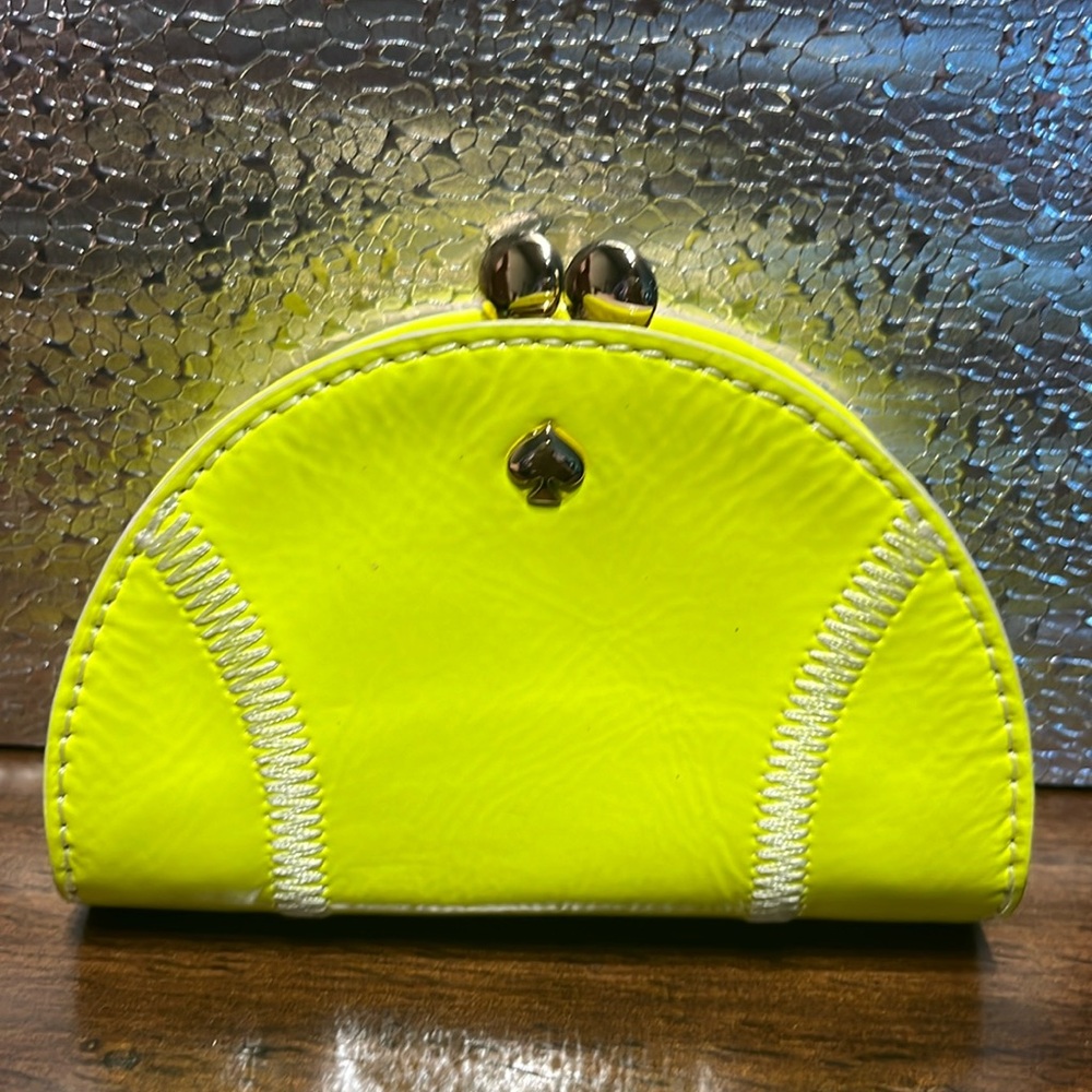Kate spade tennis ball coin purse wallet